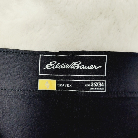 Eddie Bauer Black Mid-Rise Straight Leg Ankle Pants 3769 - Picture 3 of 7